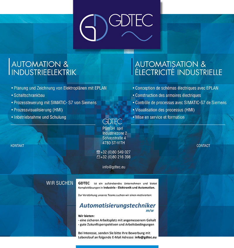 GDTec automation & industrieelektrik - automatisation & électricité industrielle